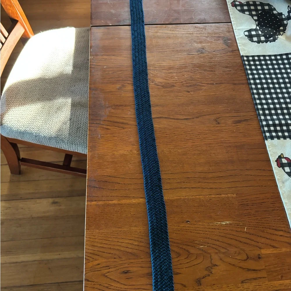 Kids' Navy Woven Belt